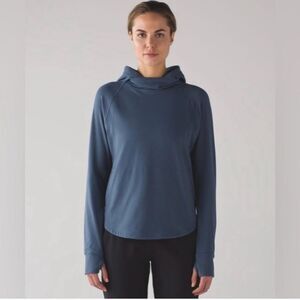 Lululemon Pick Up The Pace L/S Pullover Hoodie Rulu Astro Blue Size 6 Oversized